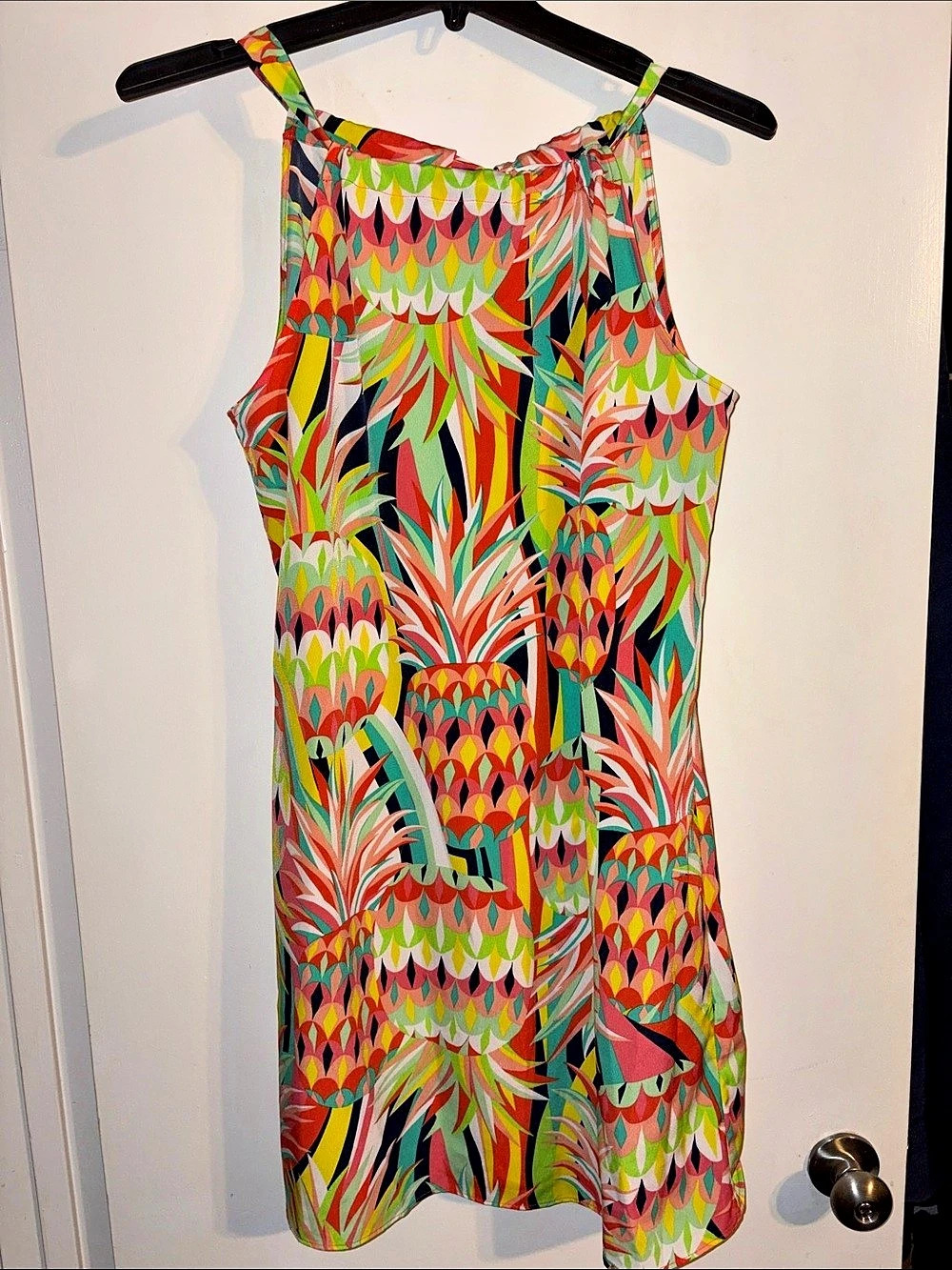 Crown & Ivy Printed Mini Dress in Multicolor Size Large